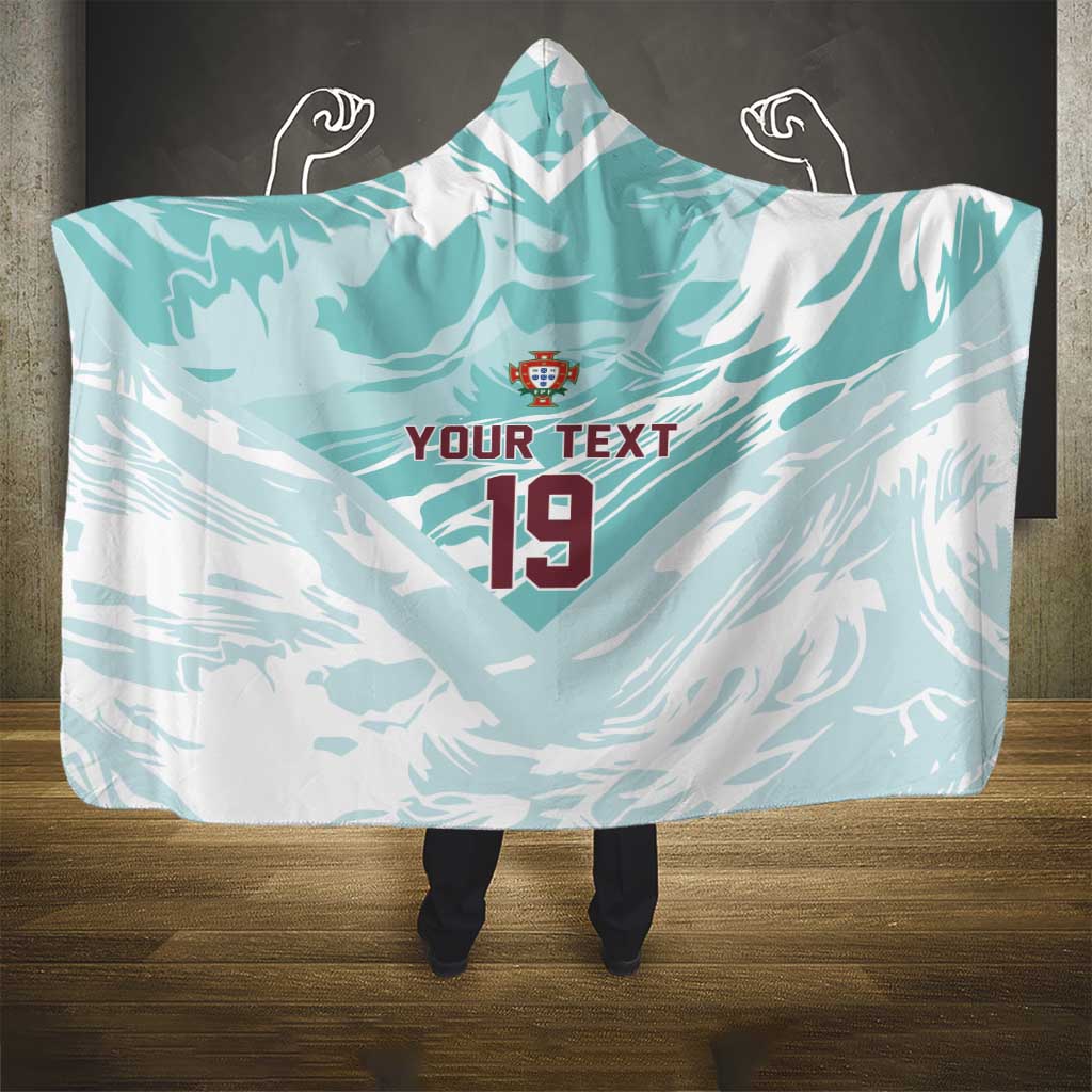 Custom World Football 2026 Portugal Hooded Blanket Luso Spirit Football Force