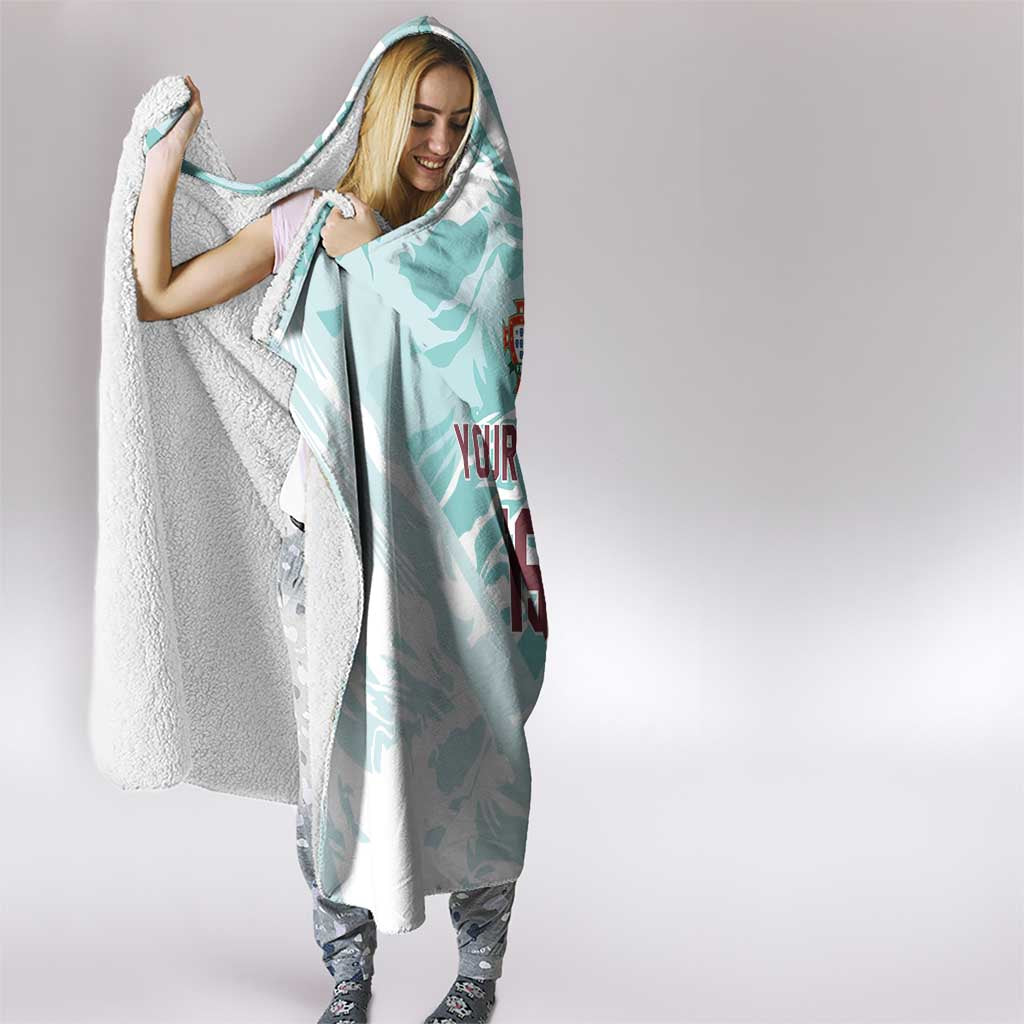 Custom World Football 2026 Portugal Hooded Blanket Luso Spirit Football Force