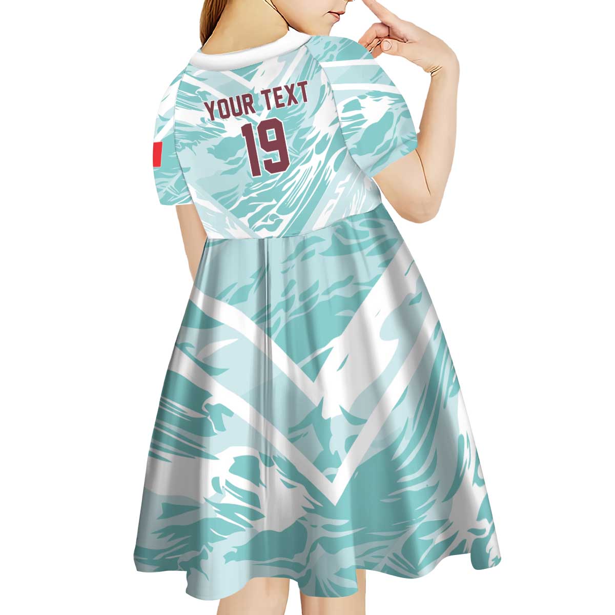 Custom World Football 2026 Portugal Kid Short Sleeve Dress Luso Spirit Football Force