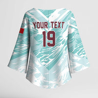 Custom World Football 2026 Portugal Kimono Sleeve Blouse Luso Spirit Football Force