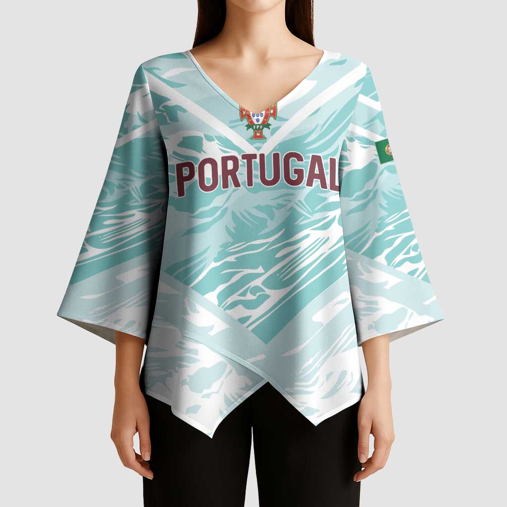 Custom World Football 2026 Portugal Kimono Sleeve Blouse Luso Spirit Football Force