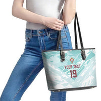 Custom World Football 2026 Portugal Leather Tote Bag Luso Spirit Football Force