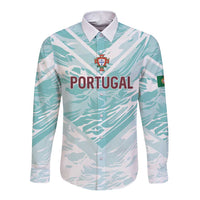 Custom World Football 2026 Portugal Long Sleeve Button Shirt Luso Spirit Football Force