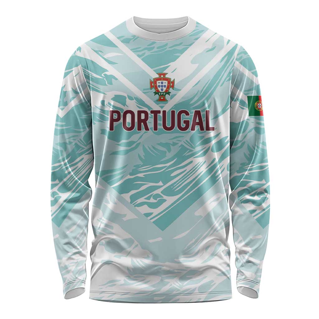 Custom World Football 2026 Portugal Long Sleeve Shirt Luso Spirit Football Force