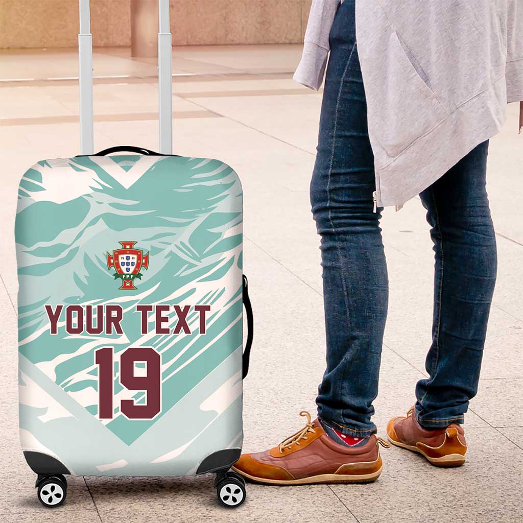 Custom World Football 2026 Portugal Luggage Cover Luso Spirit Football Force
