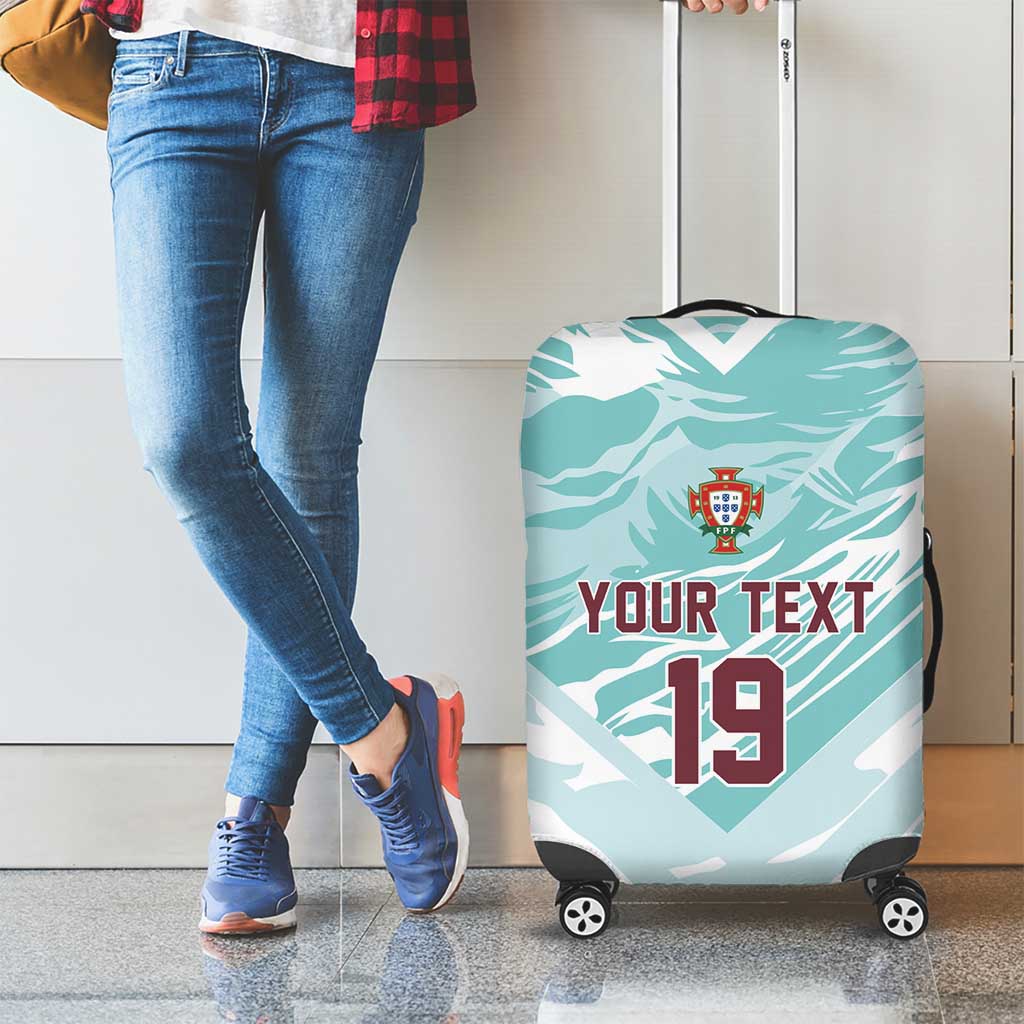Custom World Football 2026 Portugal Luggage Cover Luso Spirit Football Force