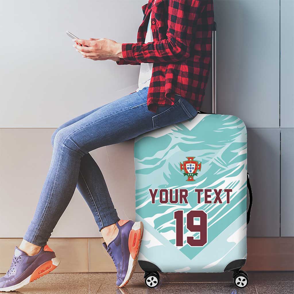 Custom World Football 2026 Portugal Luggage Cover Luso Spirit Football Force