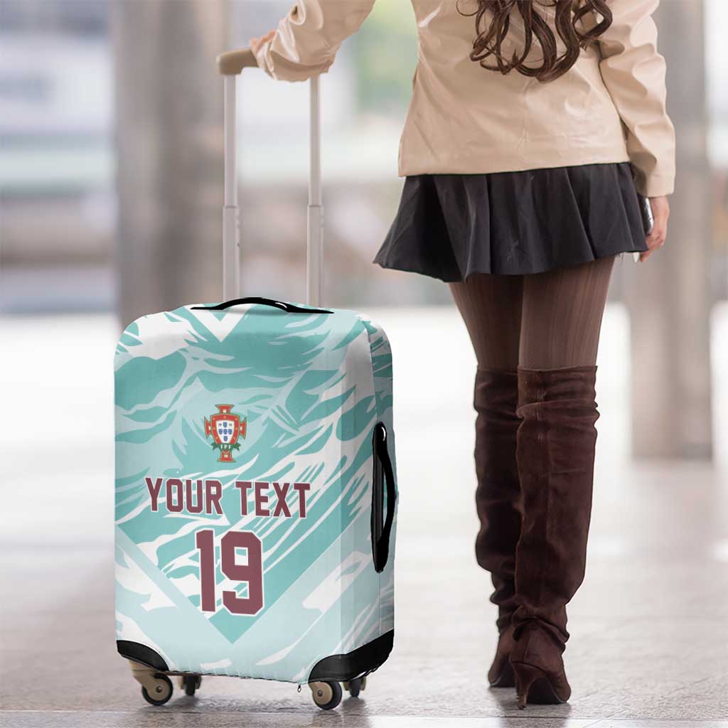Custom World Football 2026 Portugal Luggage Cover Luso Spirit Football Force
