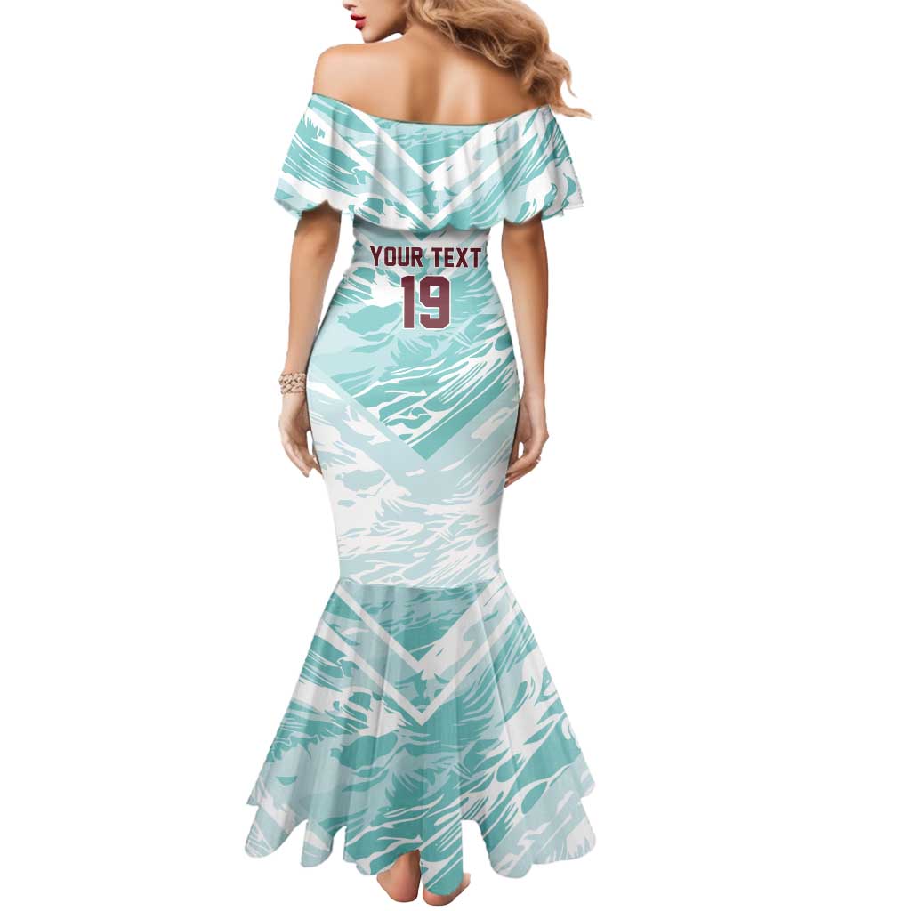 Custom World Football 2026 Portugal Mermaid Dress Luso Spirit Football Force