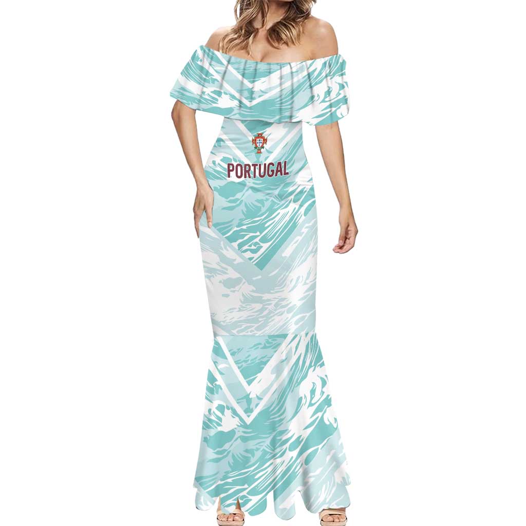 Custom World Football 2026 Portugal Mermaid Dress Luso Spirit Football Force