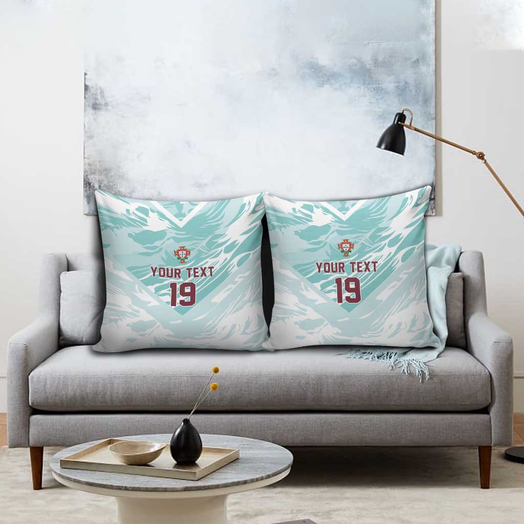 Custom World Football 2026 Portugal Pillow Cover Luso Spirit Football Force