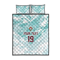 Custom World Football 2026 Portugal Quilt Bed Set Luso Spirit Football Force