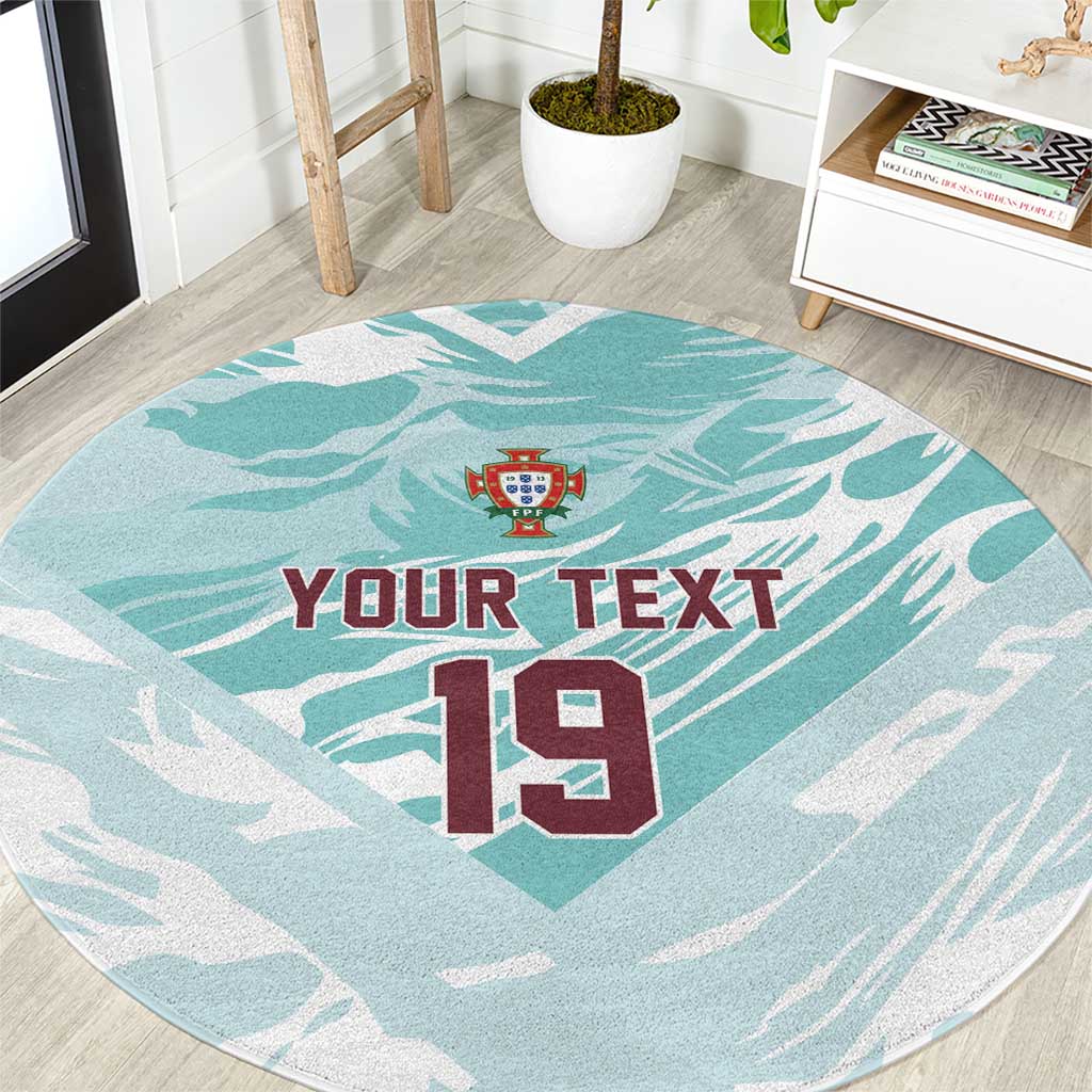Custom World Football 2026 Portugal Round Carpet Luso Spirit Football Force