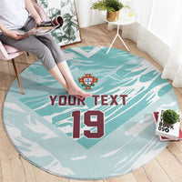 Custom World Football 2026 Portugal Round Carpet Luso Spirit Football Force