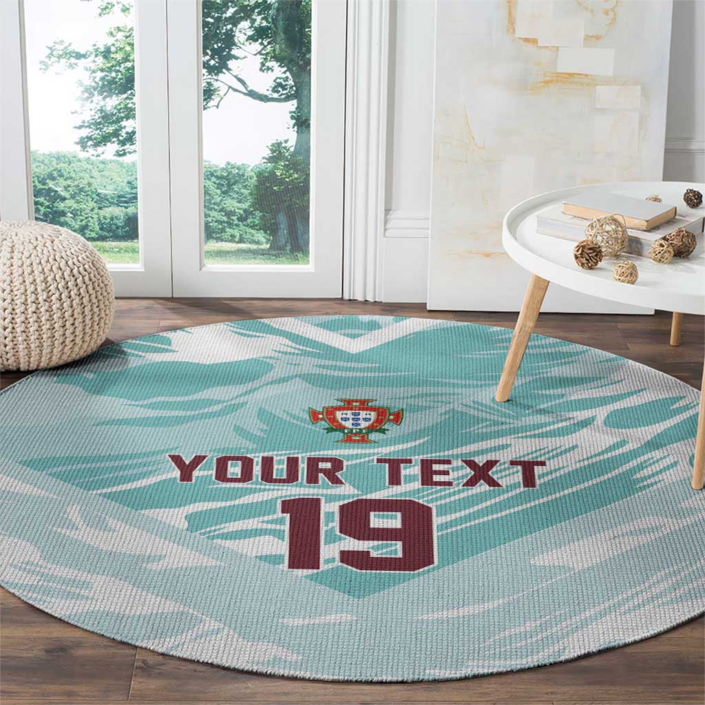 Custom World Football 2026 Portugal Round Carpet Luso Spirit Football Force