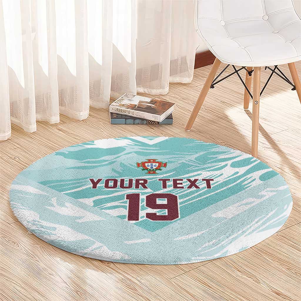 Custom World Football 2026 Portugal Round Carpet Luso Spirit Football Force