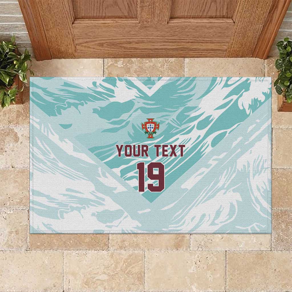 Custom World Football 2026 Portugal Rubber Doormat Luso Spirit Football Force