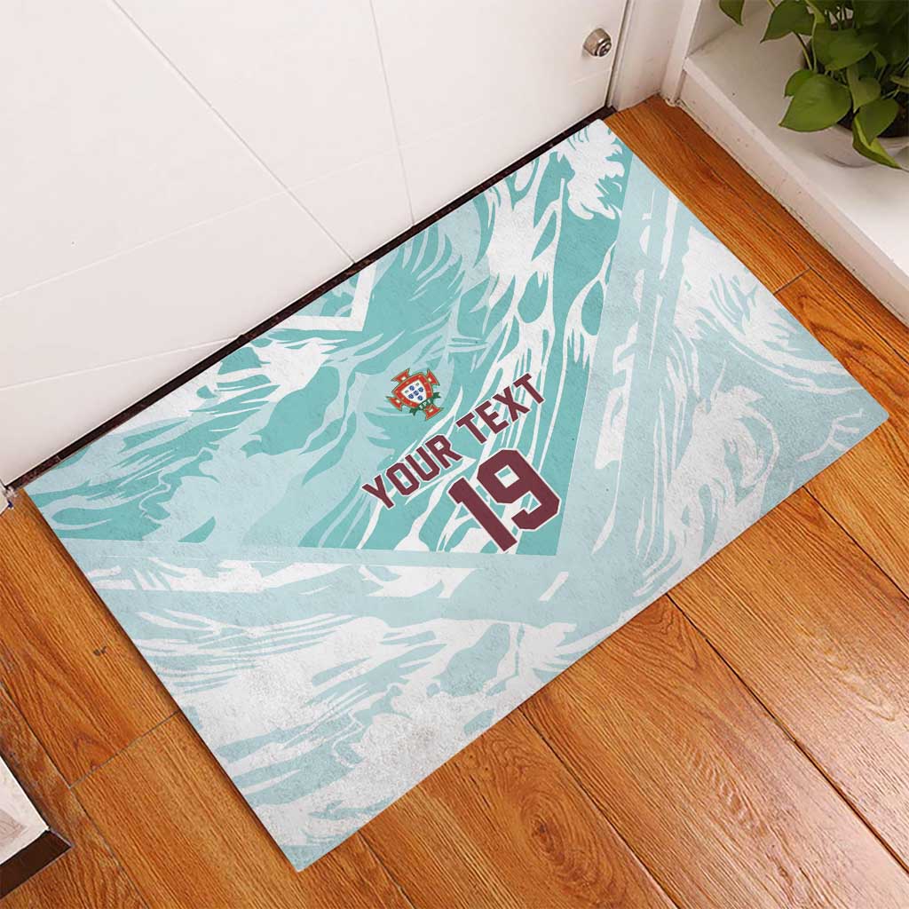 Custom World Football 2026 Portugal Rubber Doormat Luso Spirit Football Force