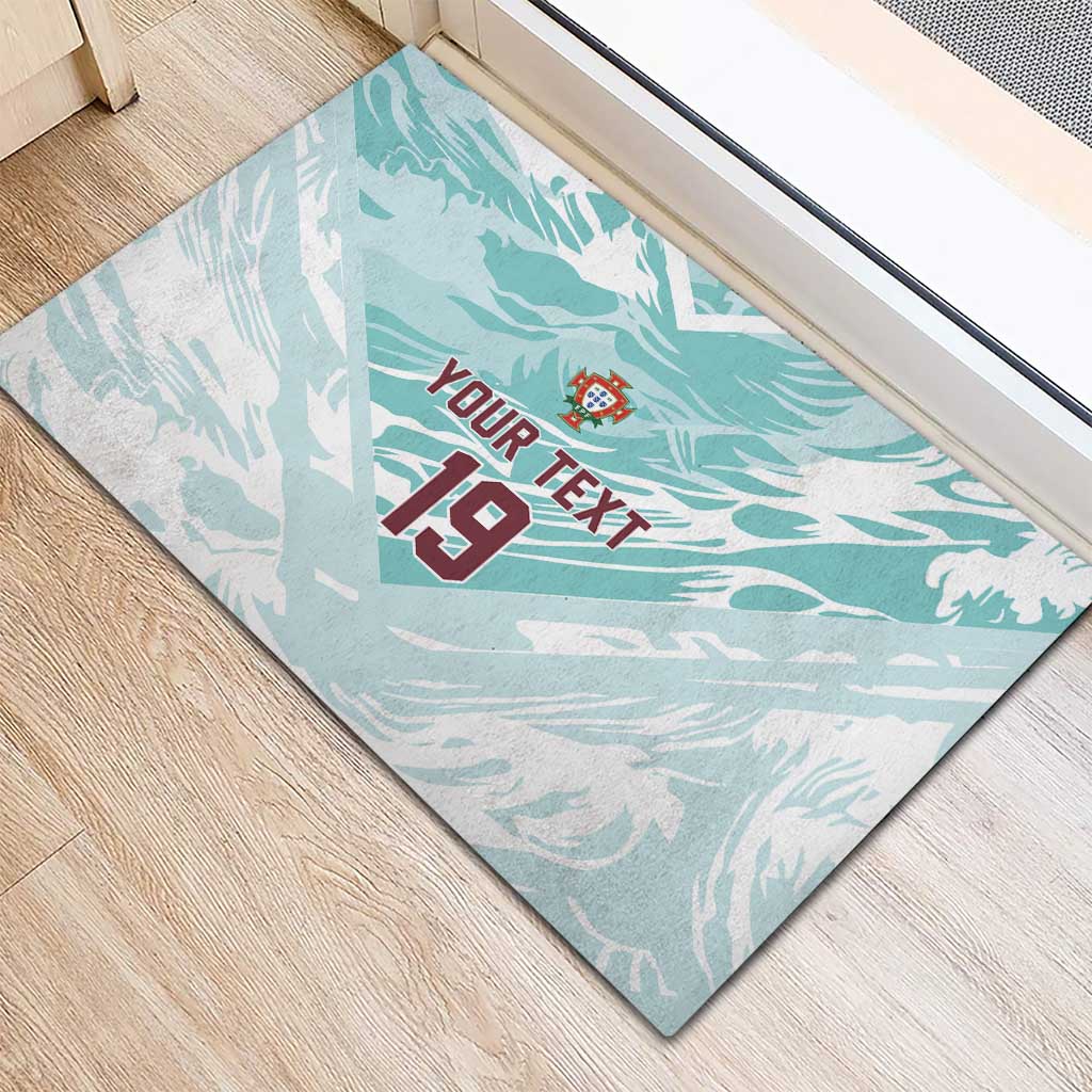 Custom World Football 2026 Portugal Rubber Doormat Luso Spirit Football Force