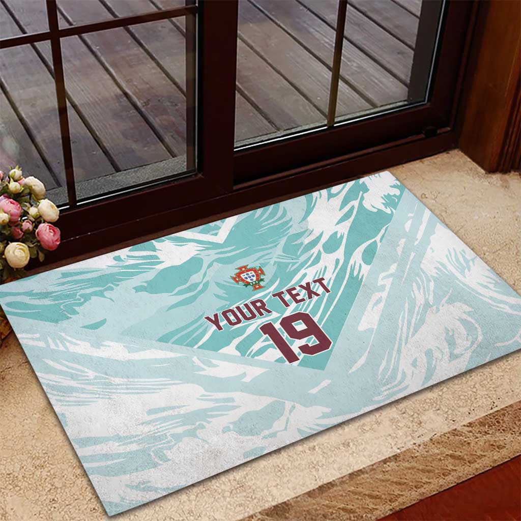 Custom World Football 2026 Portugal Rubber Doormat Luso Spirit Football Force