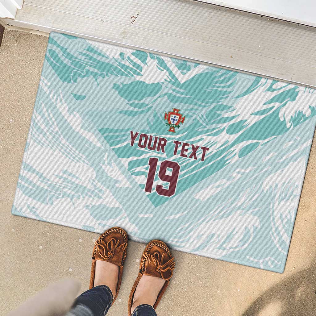 Custom World Football 2026 Portugal Rubber Doormat Luso Spirit Football Force