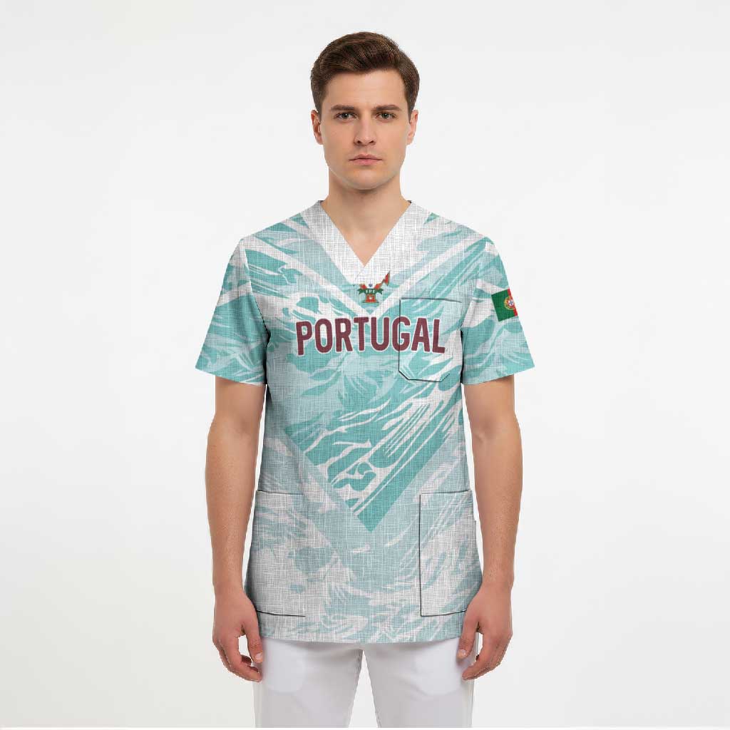 Custom World Football 2026 Portugal Scrub Top Luso Spirit Football Force