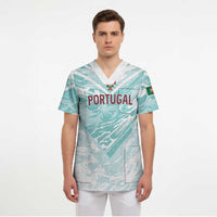 Custom World Football 2026 Portugal Scrub Top Luso Spirit Football Force