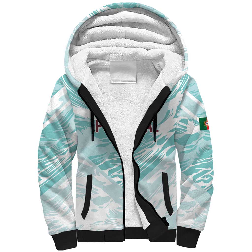Custom World Football 2026 Portugal Sherpa Hoodie Luso Spirit Football Force