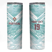 Custom World Football 2026 Portugal Skinny Tumbler Luso Spirit Football Force