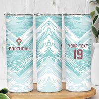 Custom World Football 2026 Portugal Skinny Tumbler Luso Spirit Football Force