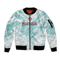 Custom World Football 2026 Portugal Sleeve Zip Bomber Jacket Luso Spirit Football Force