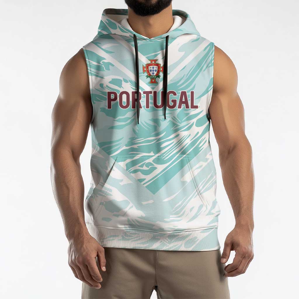 Custom World Football 2026 Portugal Sleeveless Hoodie Luso Spirit Football Force