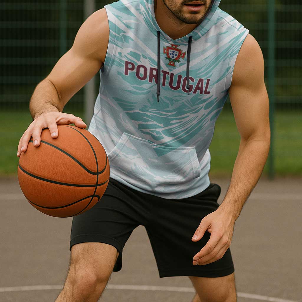 Custom World Football 2026 Portugal Sleeveless Hoodie Luso Spirit Football Force