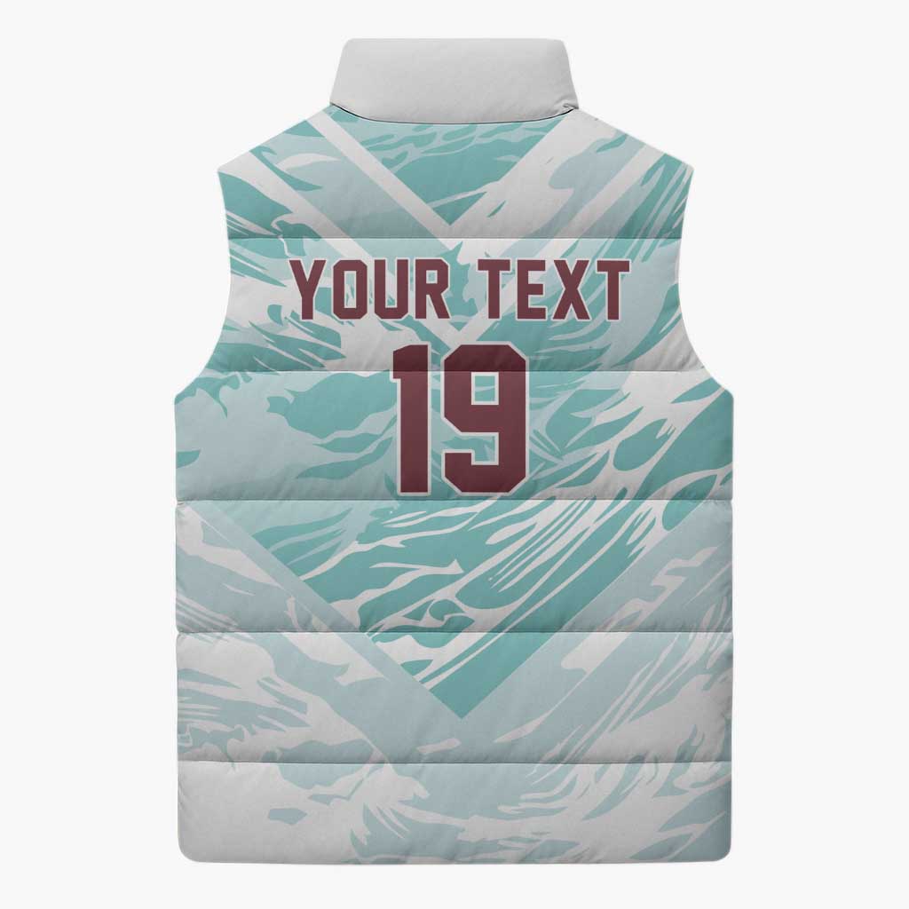 Custom World Football 2026 Portugal Sleeveless Puffer Jacket Luso Spirit Football Force