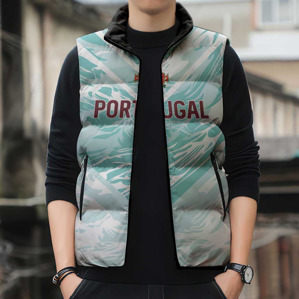 Custom World Football 2026 Portugal Sleeveless Puffer Jacket Luso Spirit Football Force