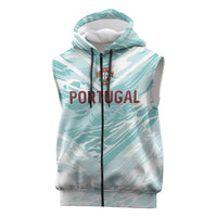 Custom World Football 2026 Portugal Sleeveless Zip Hoodie Luso Spirit Football Force
