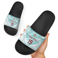 Custom World Football 2026 Portugal Slide Sandals Luso Spirit Football Force