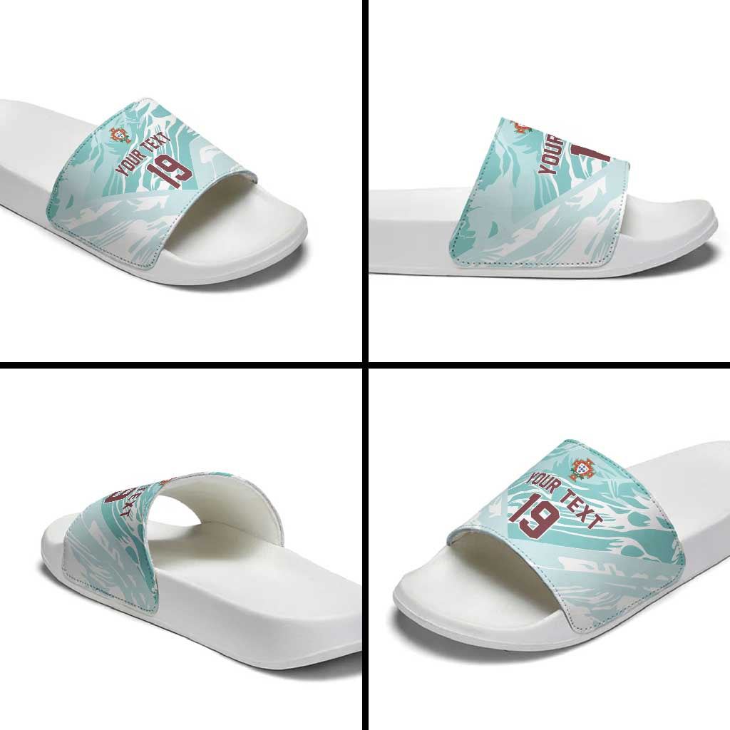 Custom World Football 2026 Portugal Slide Sandals Luso Spirit Football Force