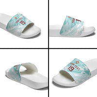 Custom World Football 2026 Portugal Slide Sandals Luso Spirit Football Force