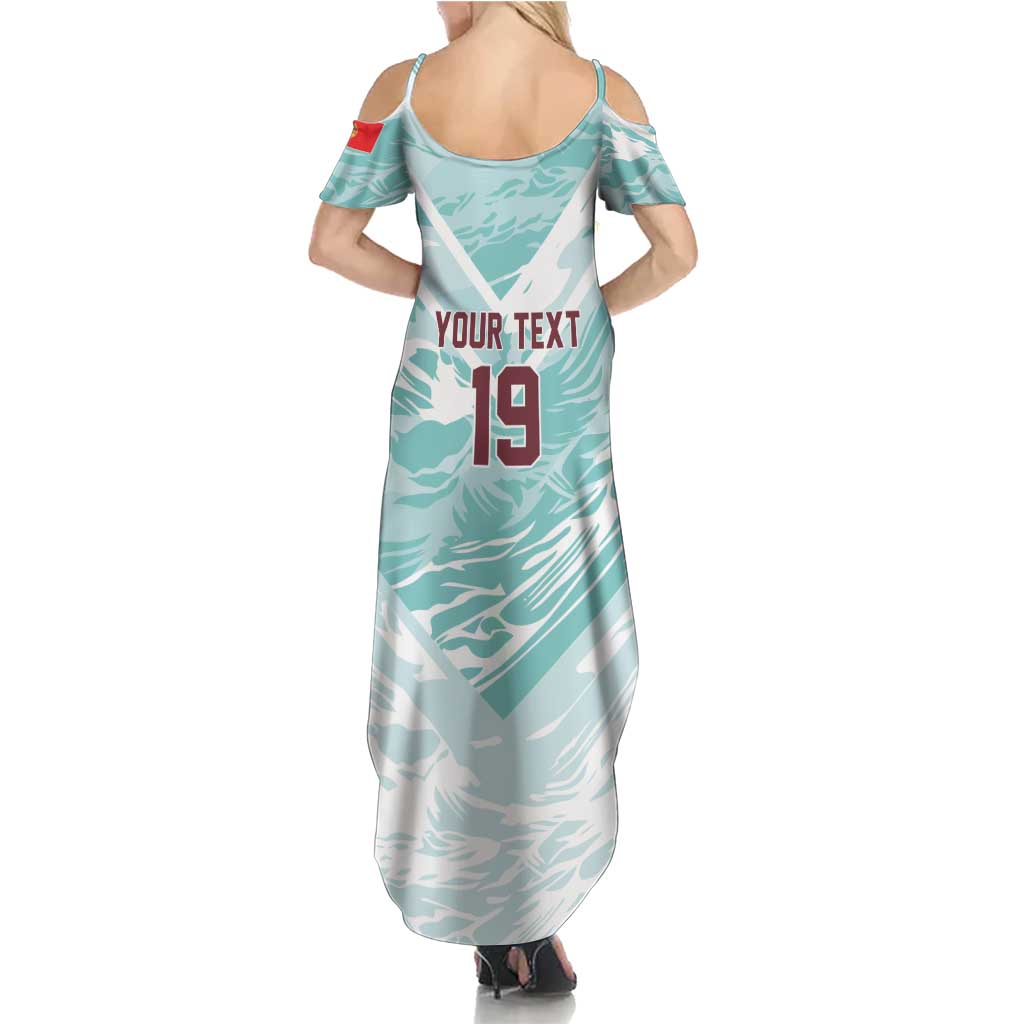 Custom World Football 2026 Portugal Summer Maxi Dress Luso Spirit Football Force