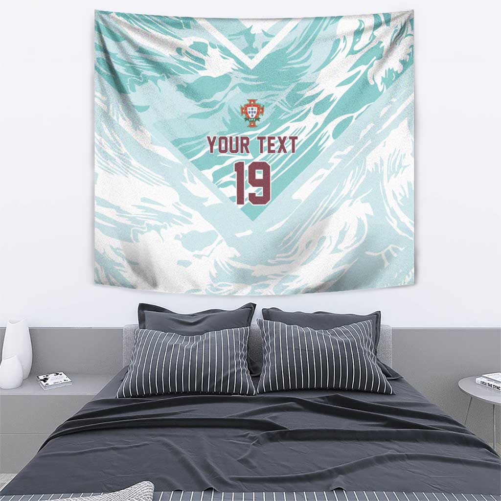 Custom World Football 2026 Portugal Tapestry Luso Spirit Football Force