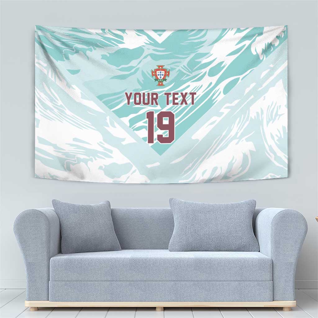 Custom World Football 2026 Portugal Tapestry Luso Spirit Football Force
