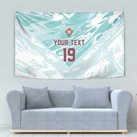 Custom World Football 2026 Portugal Tapestry Luso Spirit Football Force