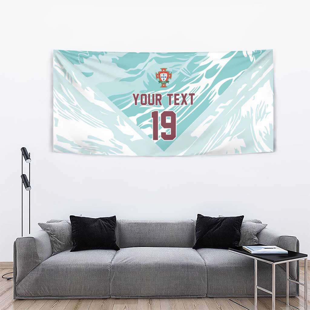 Custom World Football 2026 Portugal Tapestry Luso Spirit Football Force