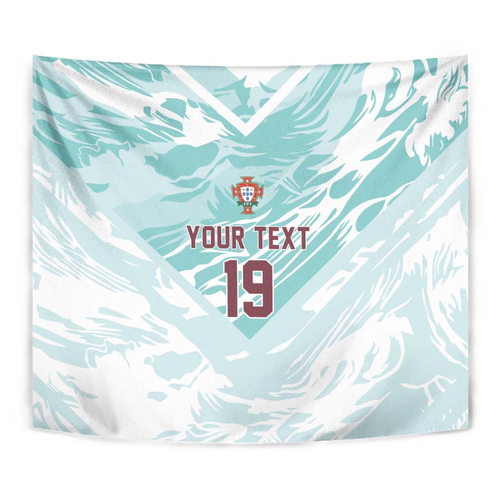Custom World Football 2026 Portugal Tapestry Luso Spirit Football Force