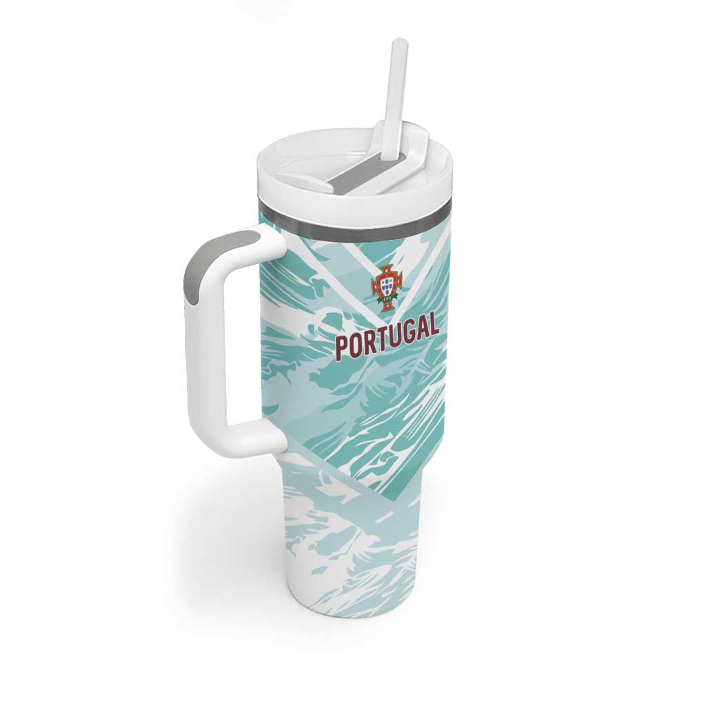 Custom World Football 2026 Portugal Tumbler With Handle Luso Spirit Football Force