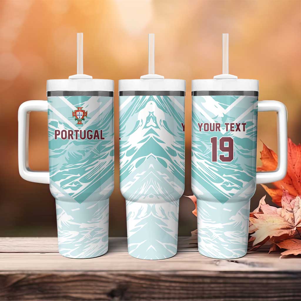 Custom World Football 2026 Portugal Tumbler With Handle Luso Spirit Football Force