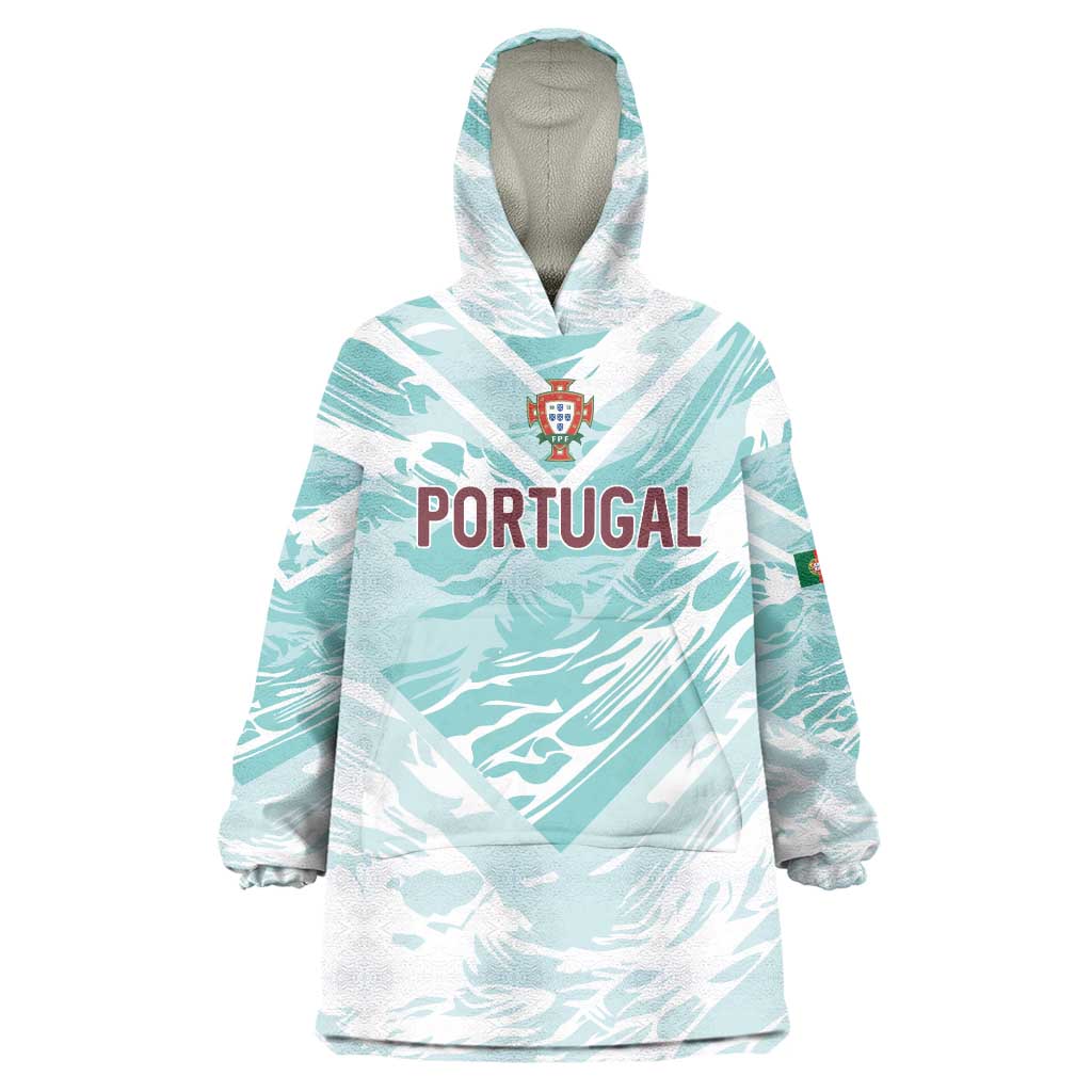 Custom World Football 2026 Portugal Wearable Blanket Hoodie Luso Spirit Football Force