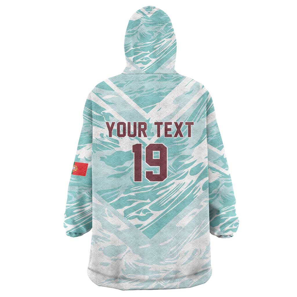 Custom World Football 2026 Portugal Wearable Blanket Hoodie Luso Spirit Football Force