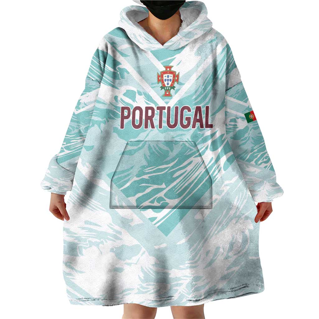 Custom World Football 2026 Portugal Wearable Blanket Hoodie Luso Spirit Football Force